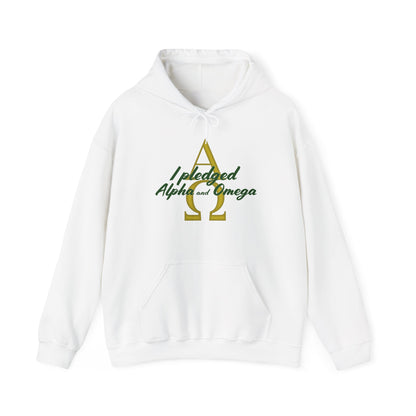 I Pledged Alpha and Omega Hooded Sweatshirt