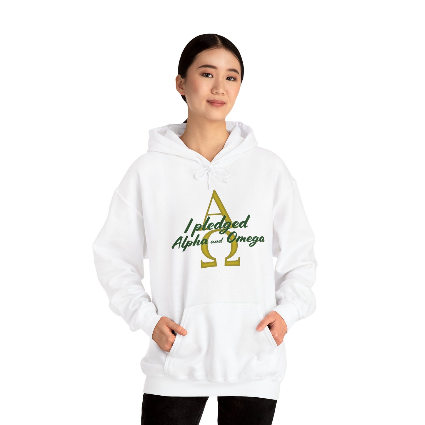 I Pledged Alpha and Omega Hooded Sweatshirt