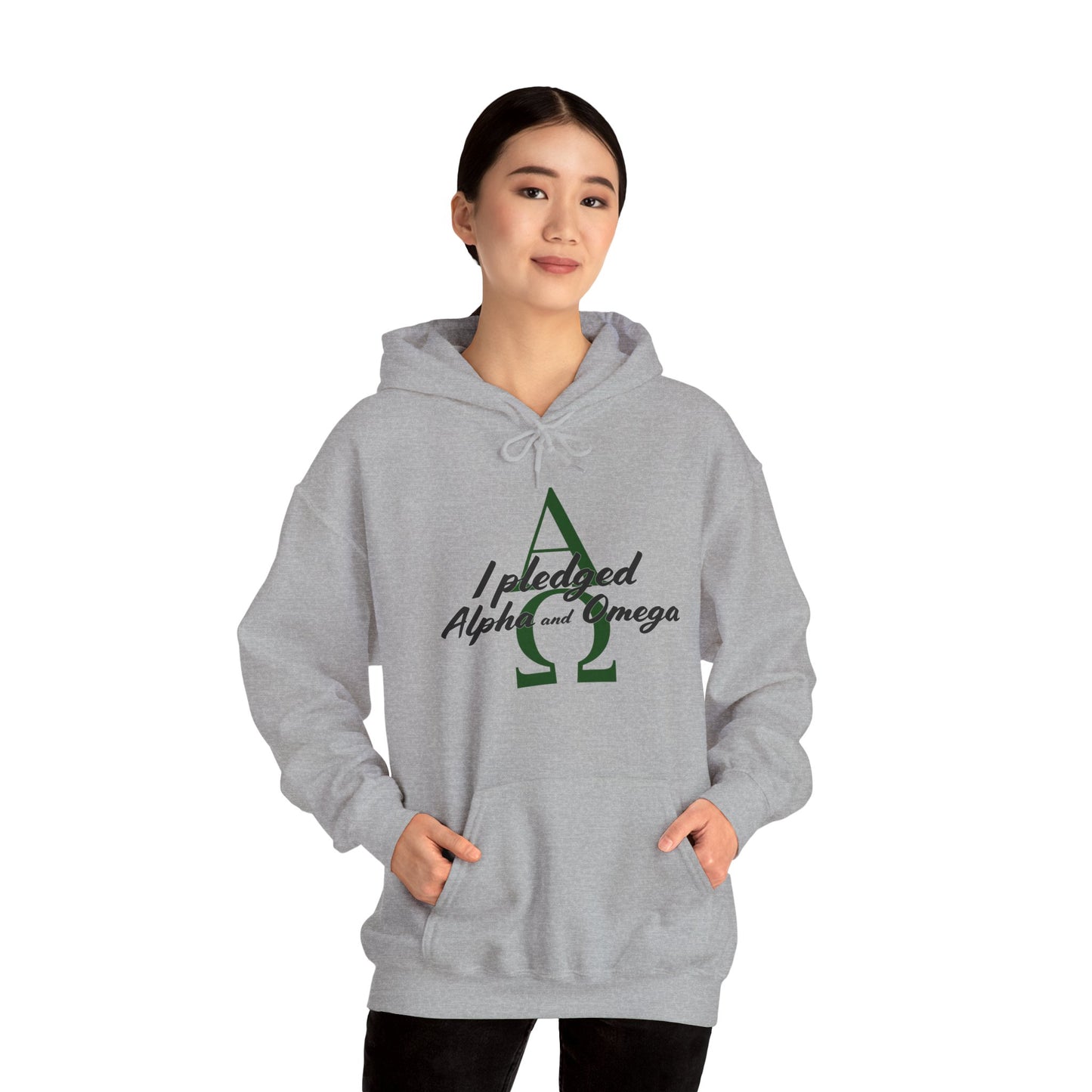 I Pledged Alpha and Omega Hooded Sweatshirt
