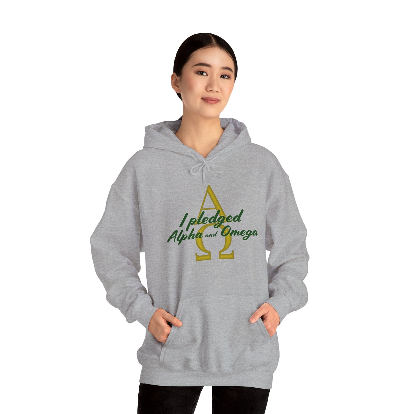 I Pledged Alpha and Omega Hooded Sweatshirt