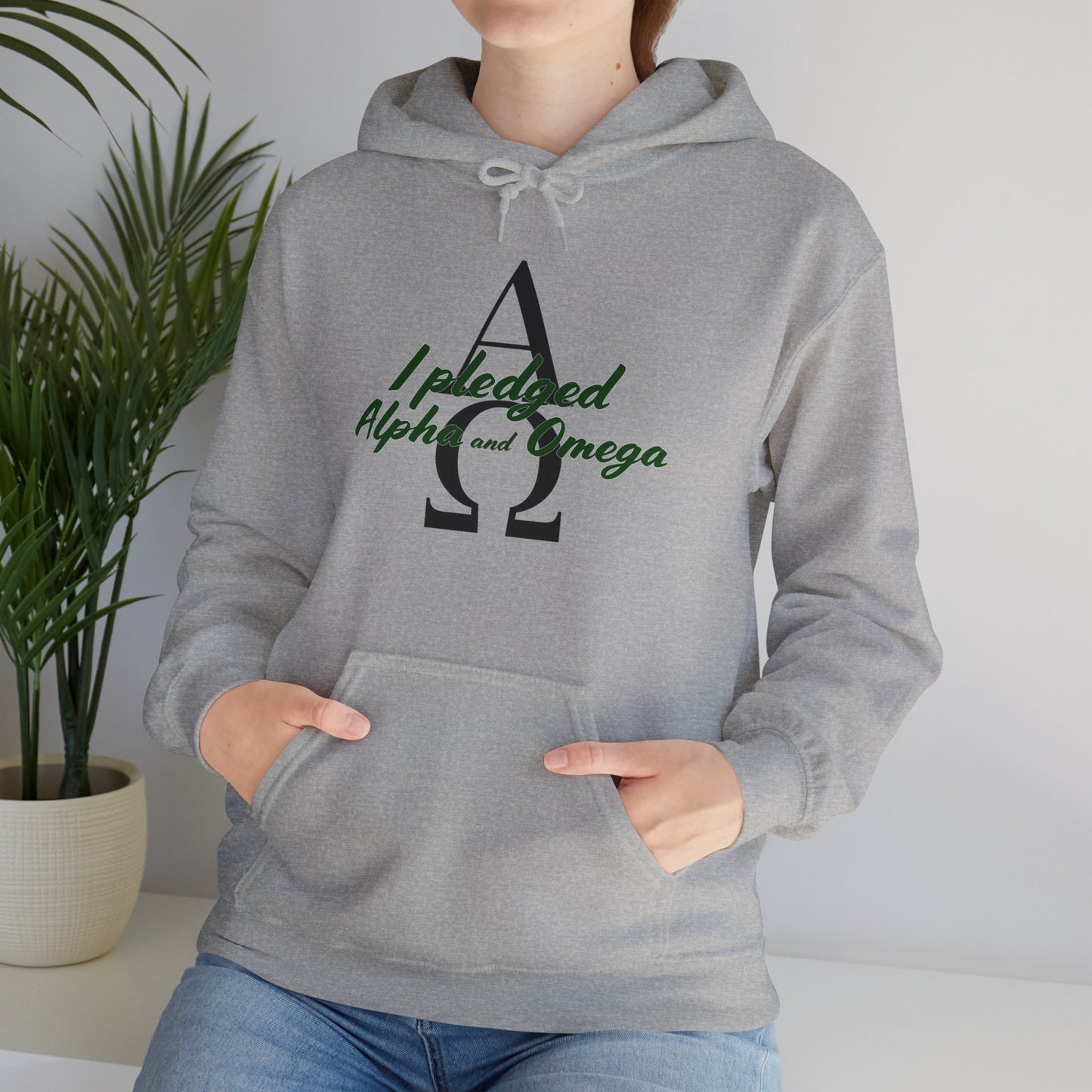 I Pledged Alpha and Omega Hooded Sweatshirt