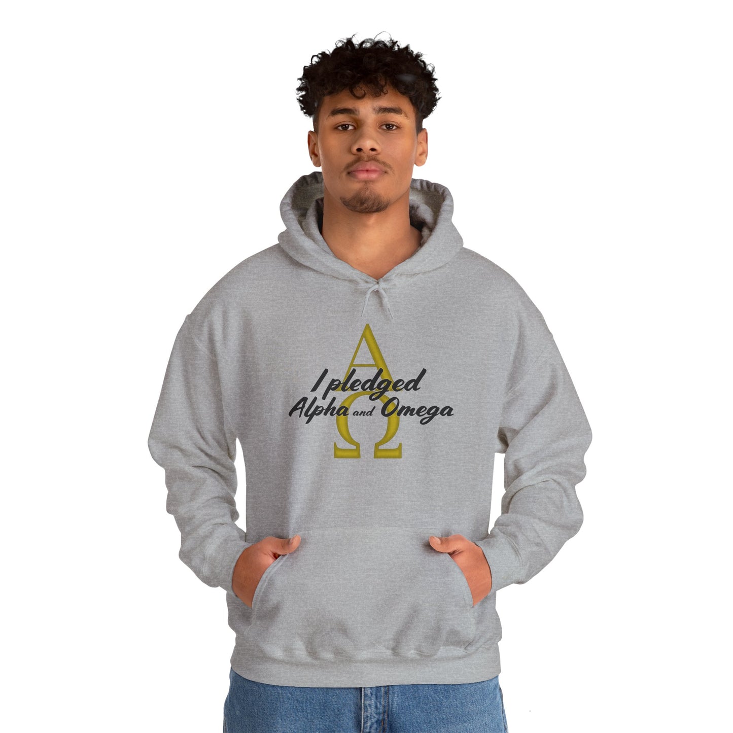 I Pledged Alpha and Omega Hooded Sweatshirt