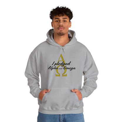 I Pledged Alpha and Omega Hooded Sweatshirt