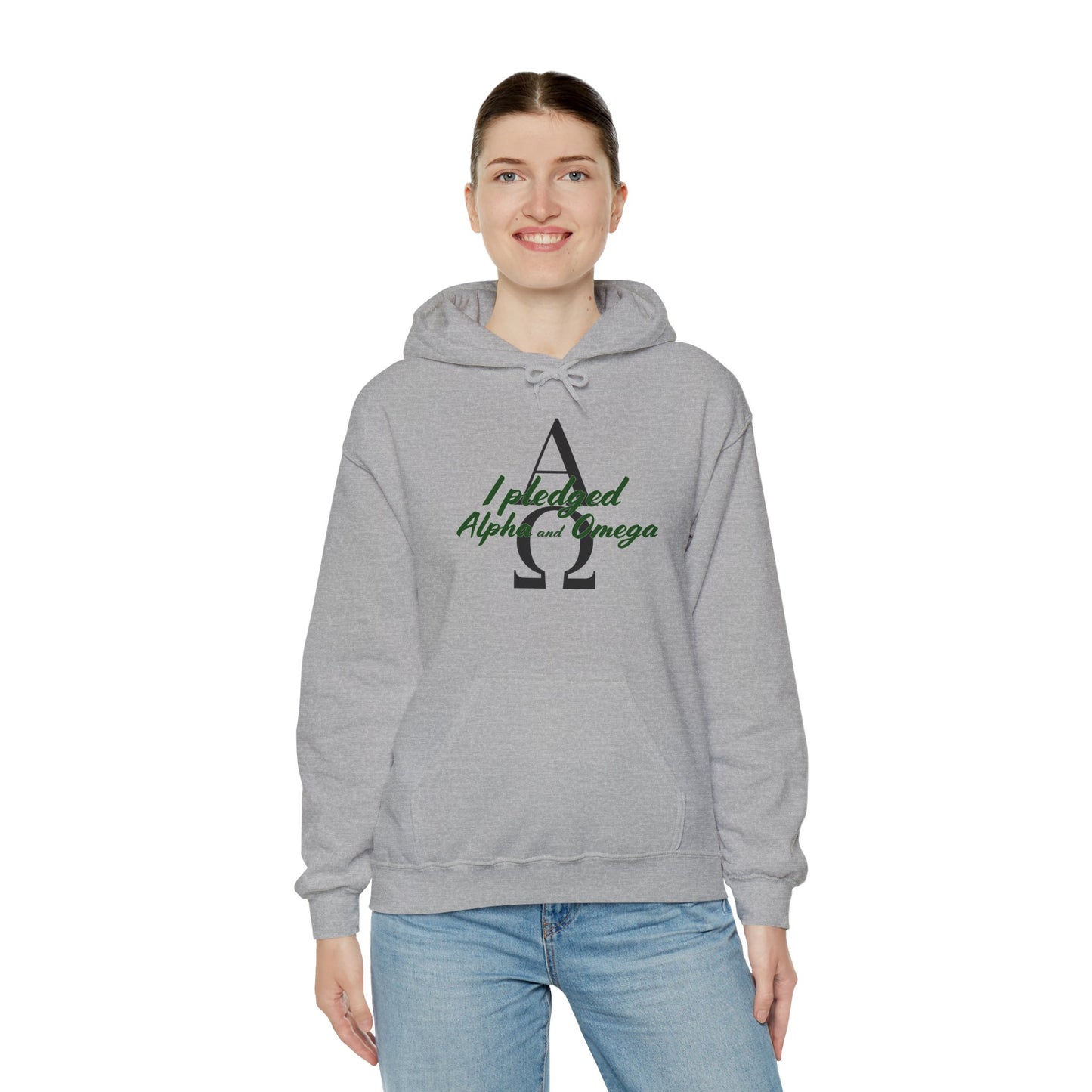I Pledged Alpha and Omega Hooded Sweatshirt