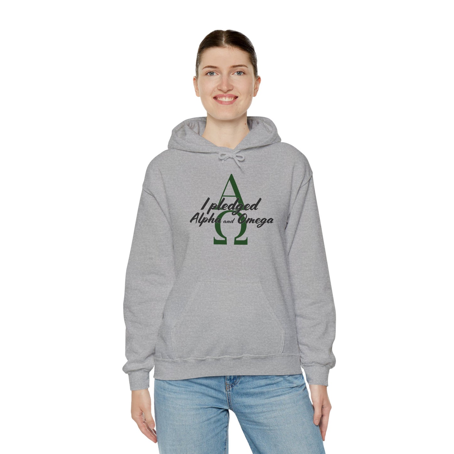 I Pledged Alpha and Omega Hooded Sweatshirt
