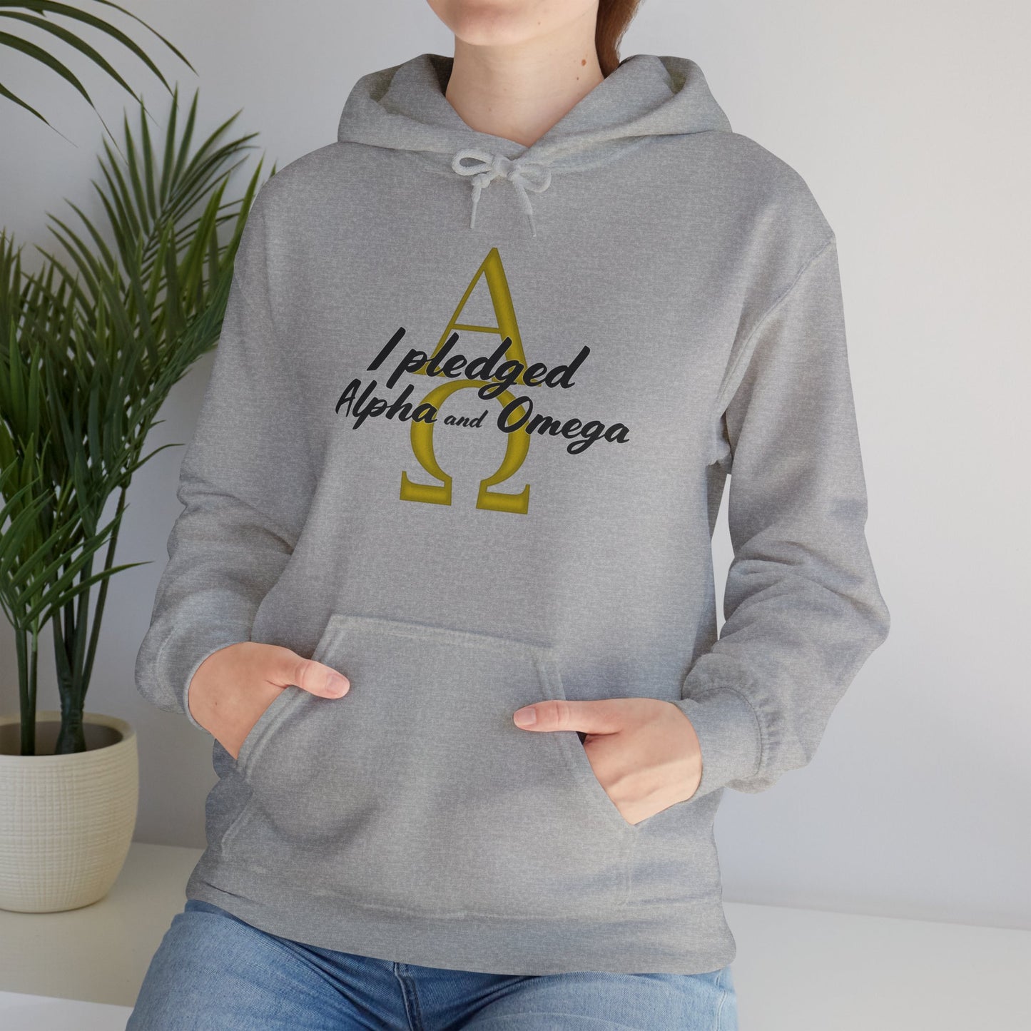 I Pledged Alpha and Omega Hooded Sweatshirt