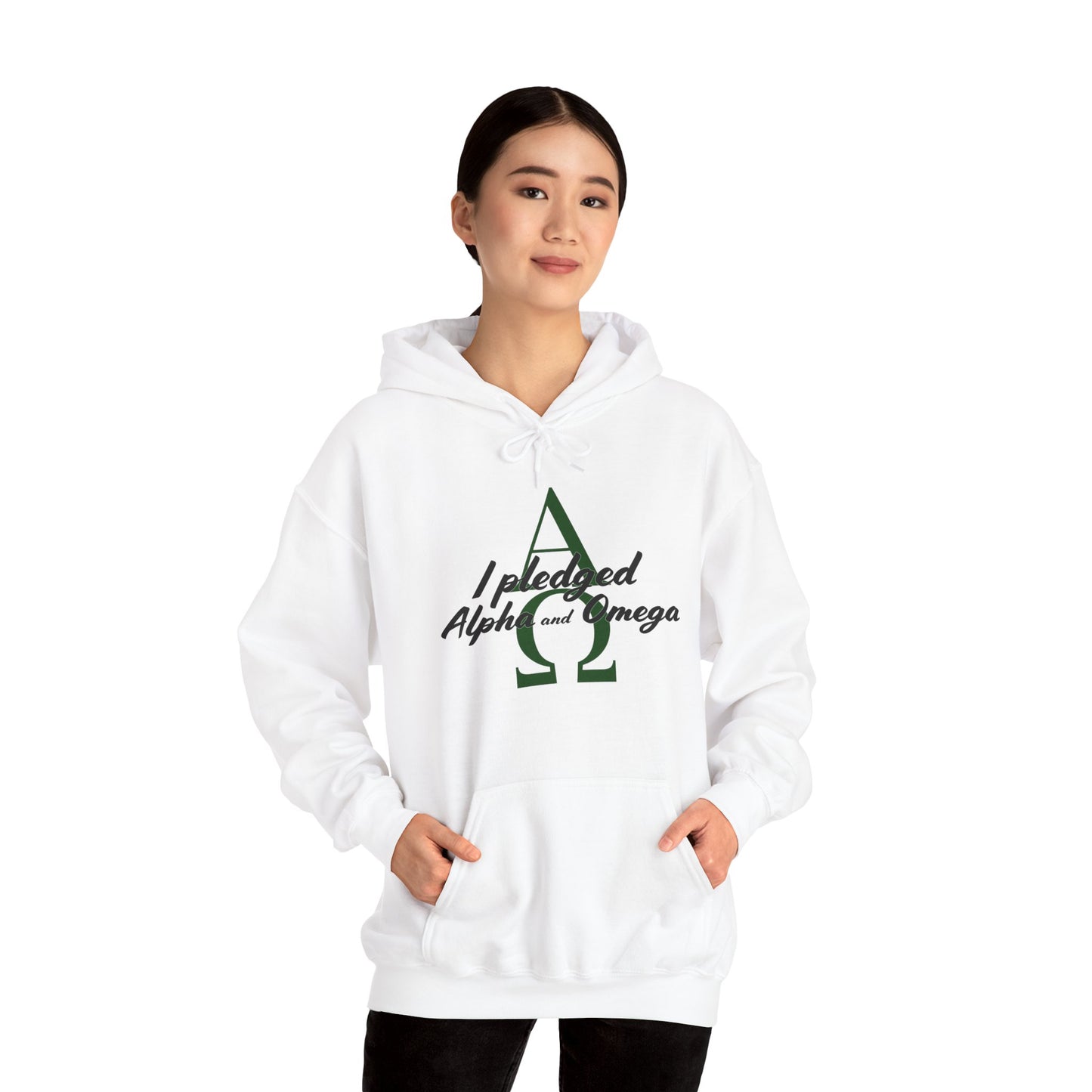 I Pledged Alpha and Omega Hooded Sweatshirt