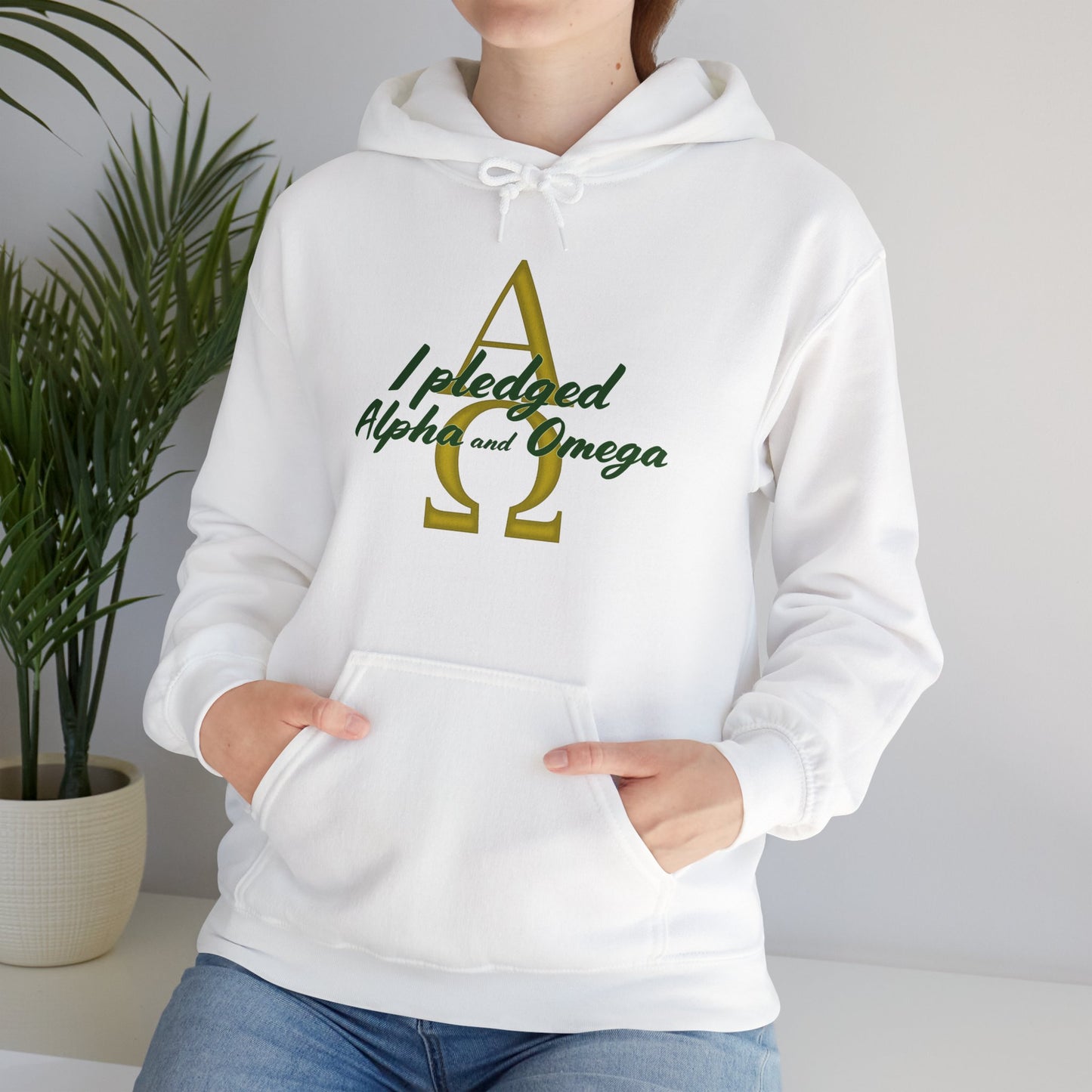 I Pledged Alpha and Omega Hooded Sweatshirt