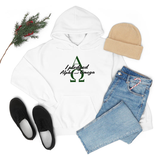 I Pledged Alpha and Omega Hooded Sweatshirt