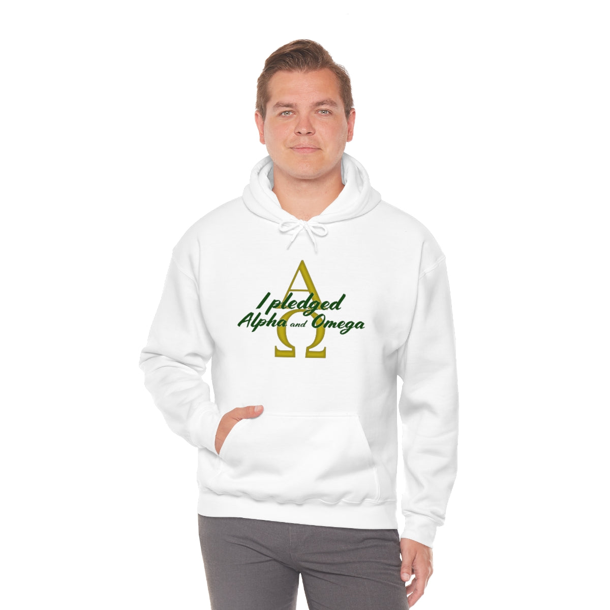 I Pledged Alpha and Omega Hooded Sweatshirt