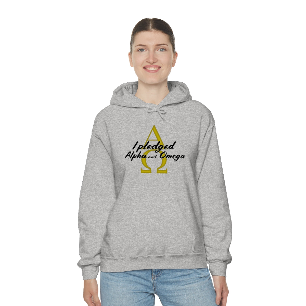 I Pledged Alpha and Omega Hooded Sweatshirt