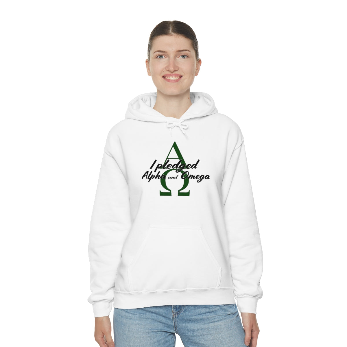 I Pledged Alpha and Omega Hooded Sweatshirt