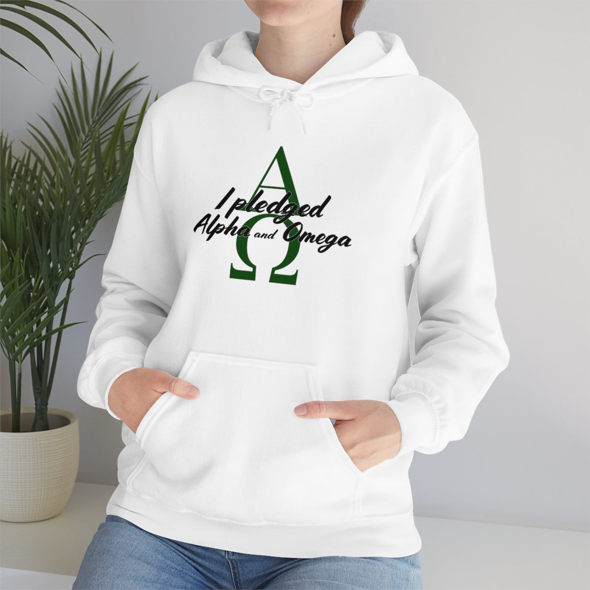 I Pledged Alpha and Omega Hooded Sweatshirt