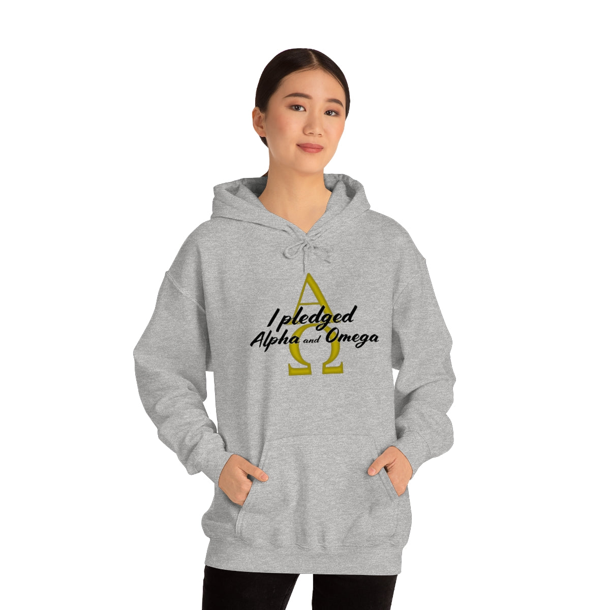 I Pledged Alpha and Omega Hooded Sweatshirt