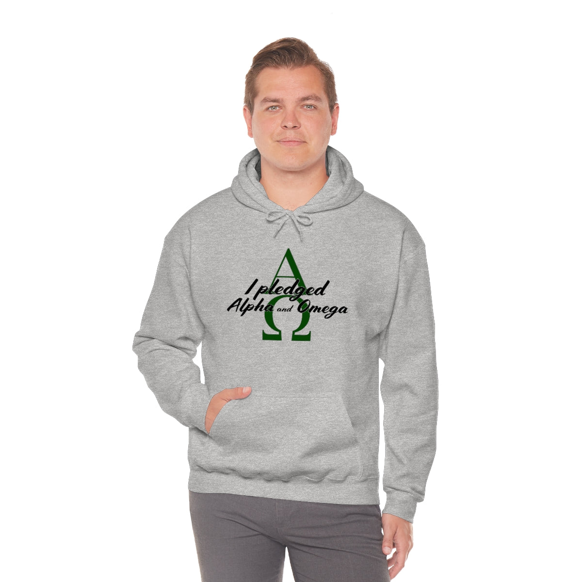 I Pledged Alpha and Omega Hooded Sweatshirt