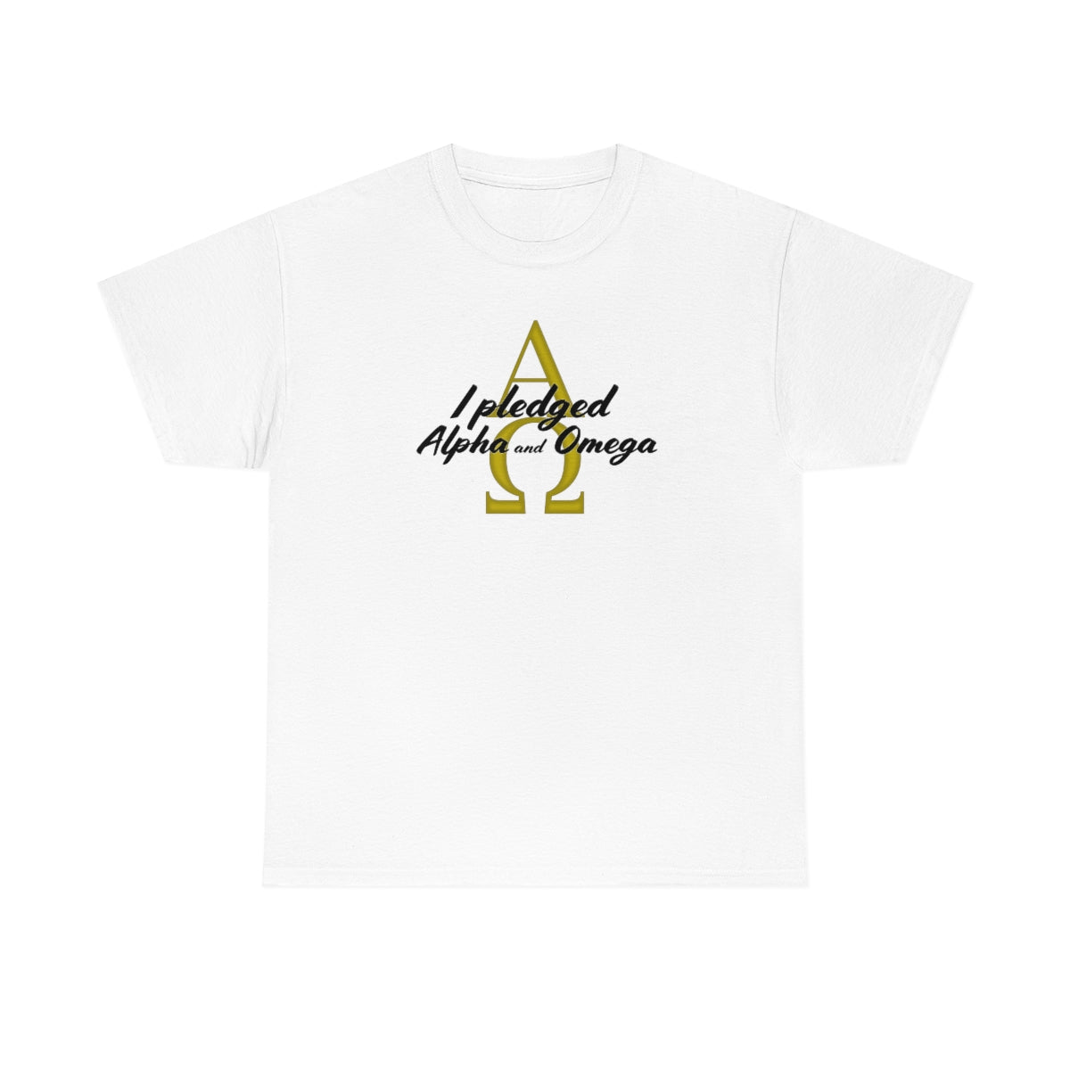 I Pledged Alpha and Omega! Unisex Heavy Cotton Tee