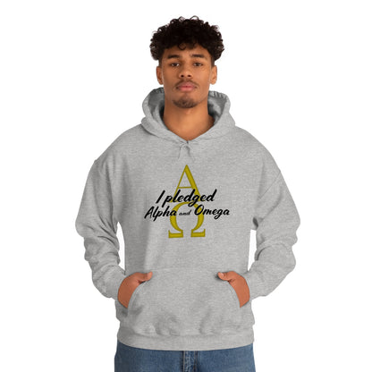 I Pledged Alpha and Omega Hooded Sweatshirt