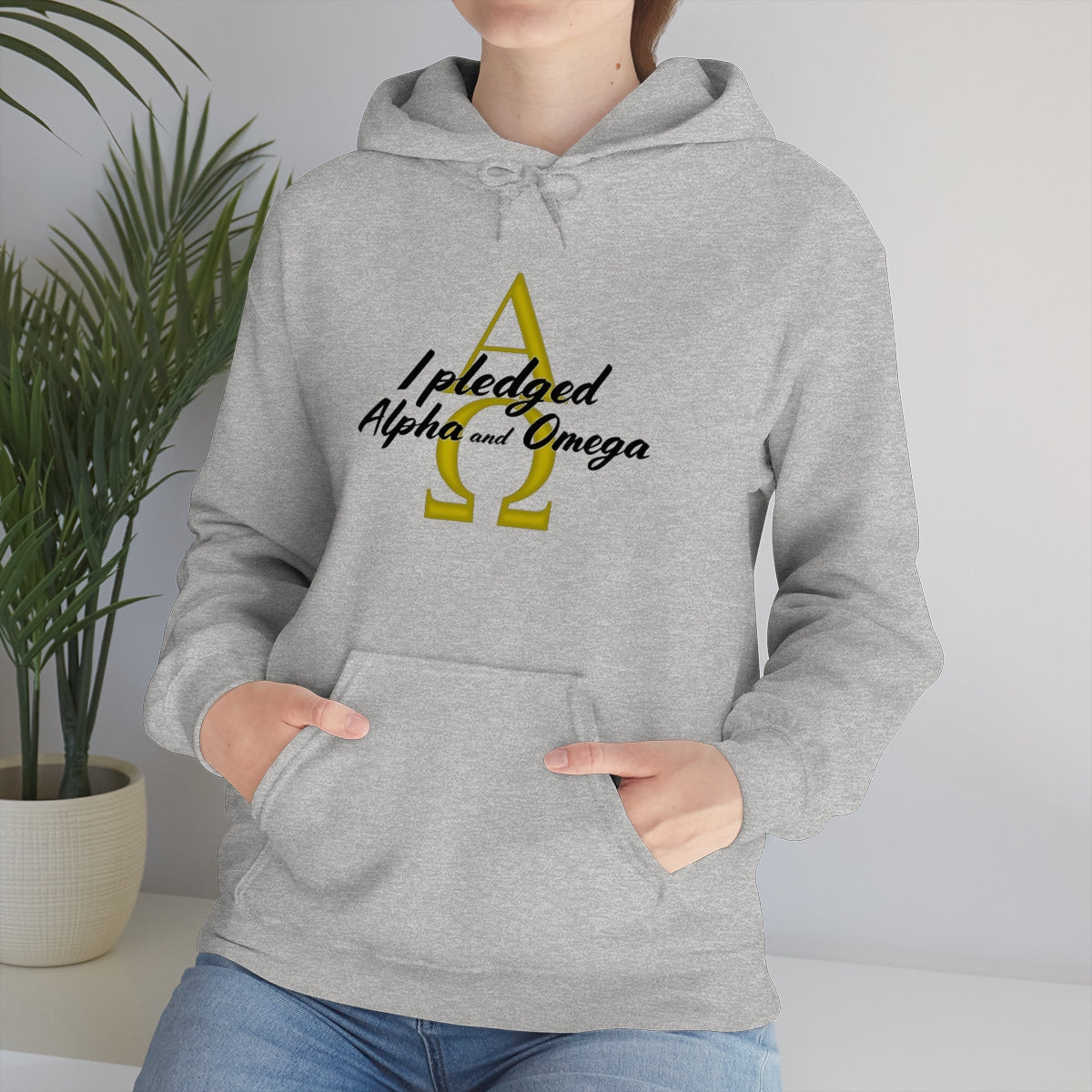 I Pledged Alpha and Omega Hooded Sweatshirt