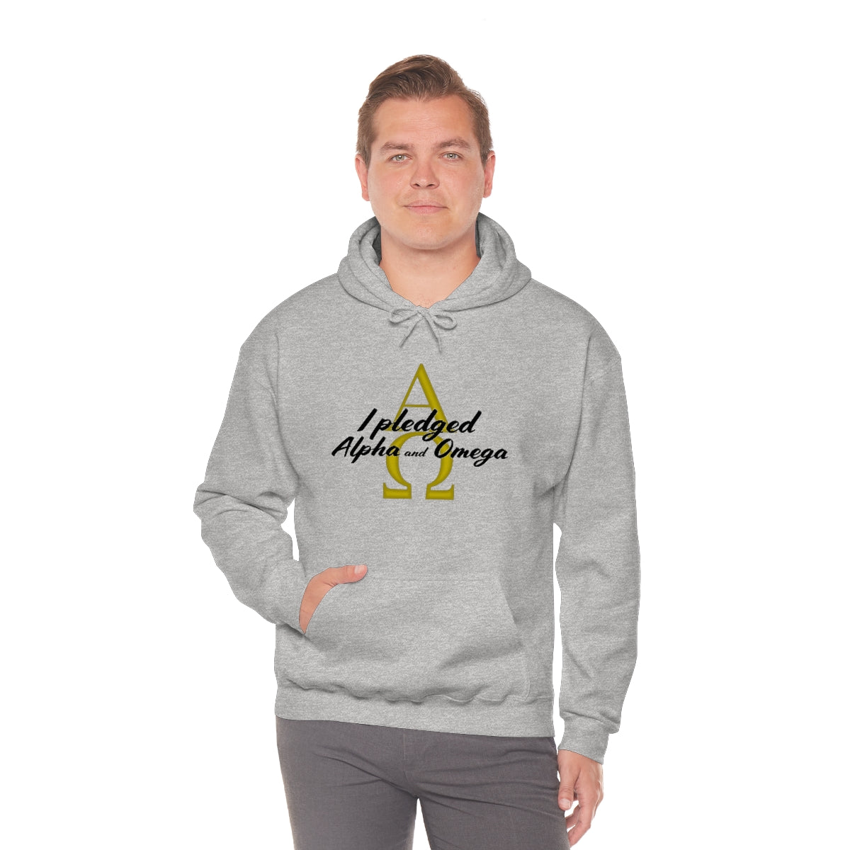 I Pledged Alpha and Omega Hooded Sweatshirt