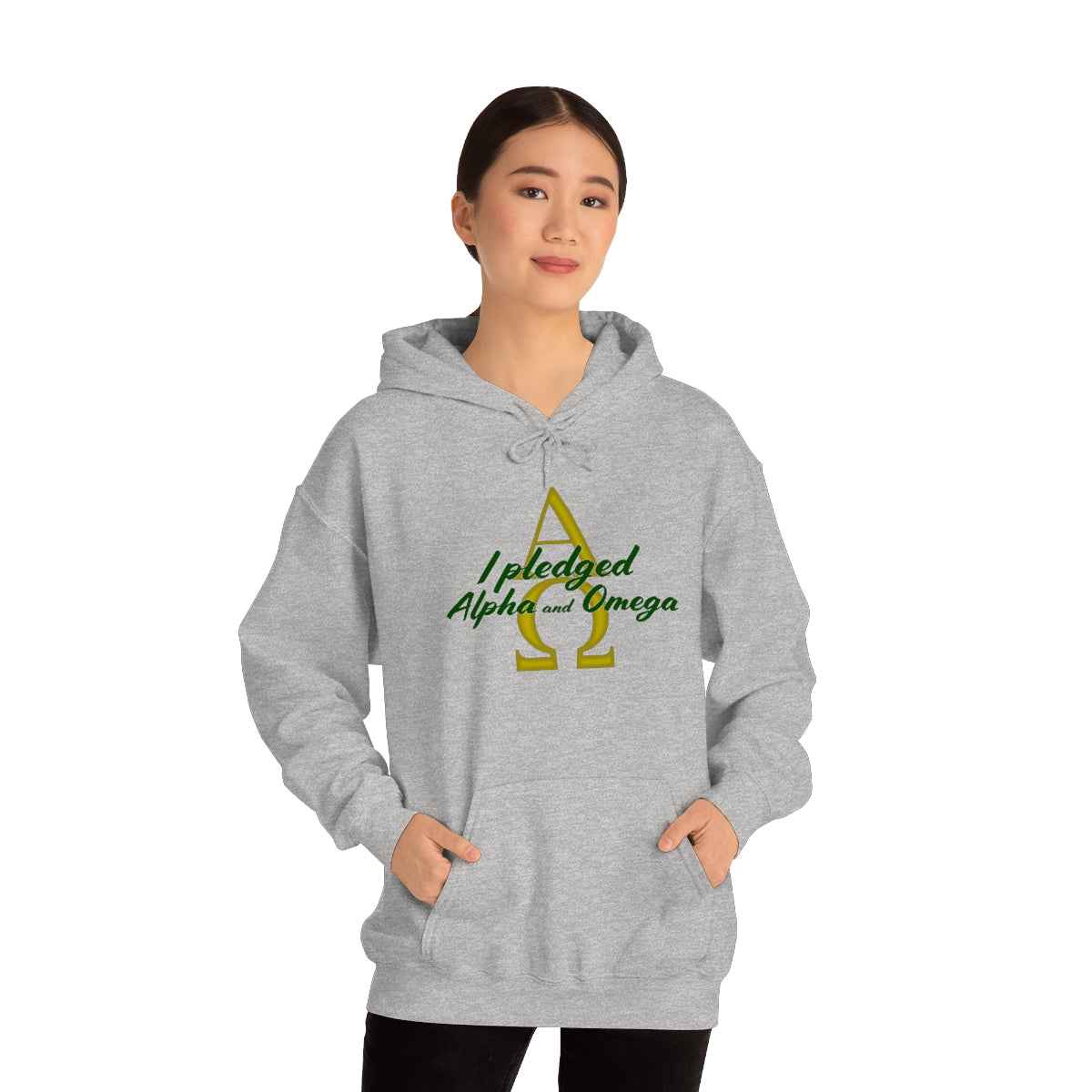 I Pledged Alpha and Omega Hooded Sweatshirt