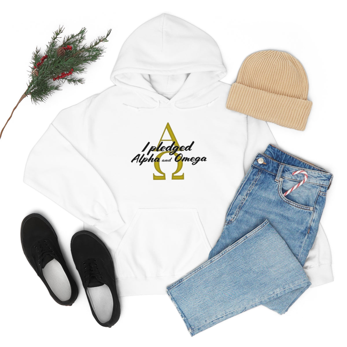 I Pledged Alpha and Omega Hooded Sweatshirt