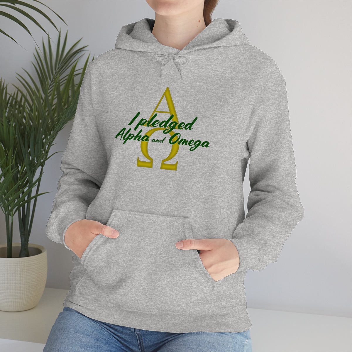 I Pledged Alpha and Omega Hooded Sweatshirt