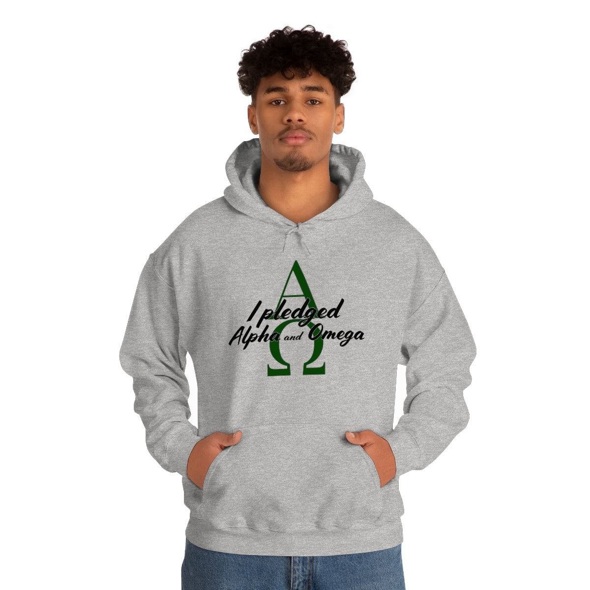 I Pledged Alpha and Omega Hooded Sweatshirt