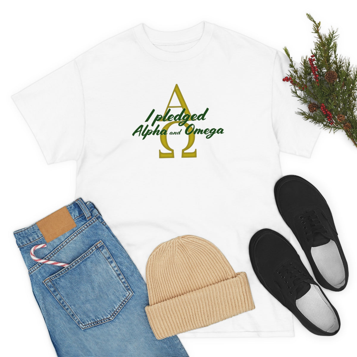 I Pledged Alpha and Omega! Unisex Heavy Cotton Tee