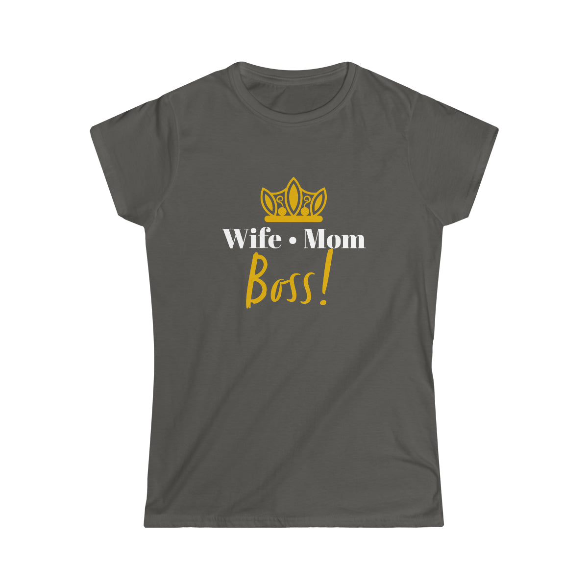 Wife Mom Boss! Women's Softstyle Tee